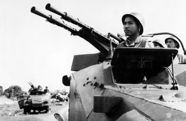 Nordvietnamesische Geschützmannschaft, Nordvietnam, 1967